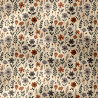 Printed Double Gauze MADDY Ecru / Camel